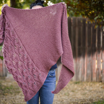 Knit Falling Leaves Shawl