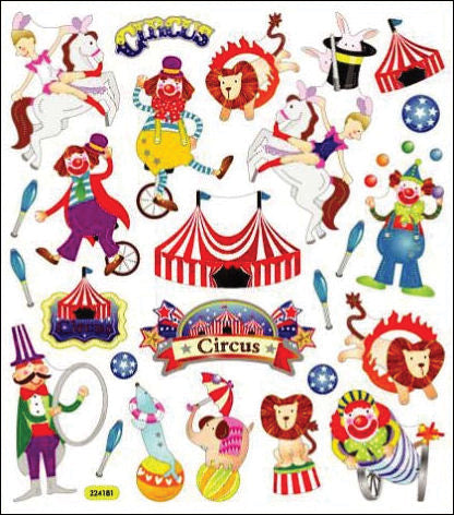 Tattoo King Sticker King Stickers - Circus Time!