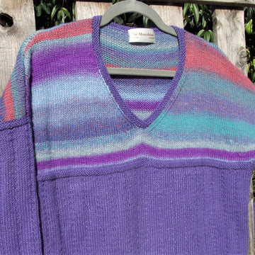 2 Tone V Neck Sweater