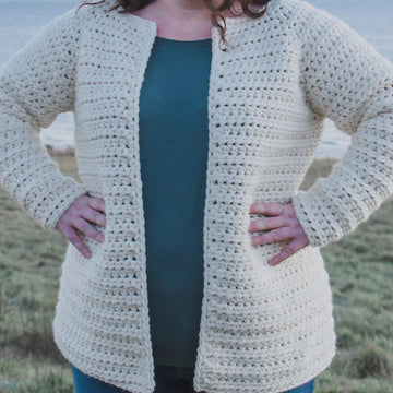 Classic Raglan Cardigan - Super Bulky Edition
