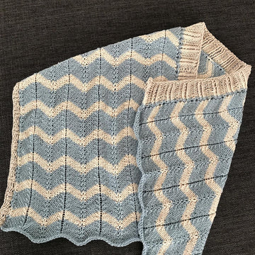 Colorful waves poncho
