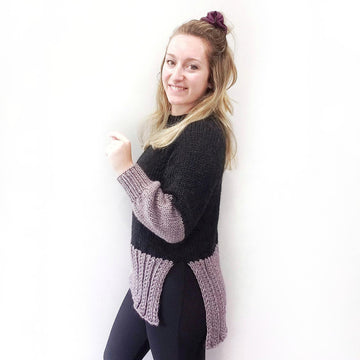 Lavender Dip Sweater