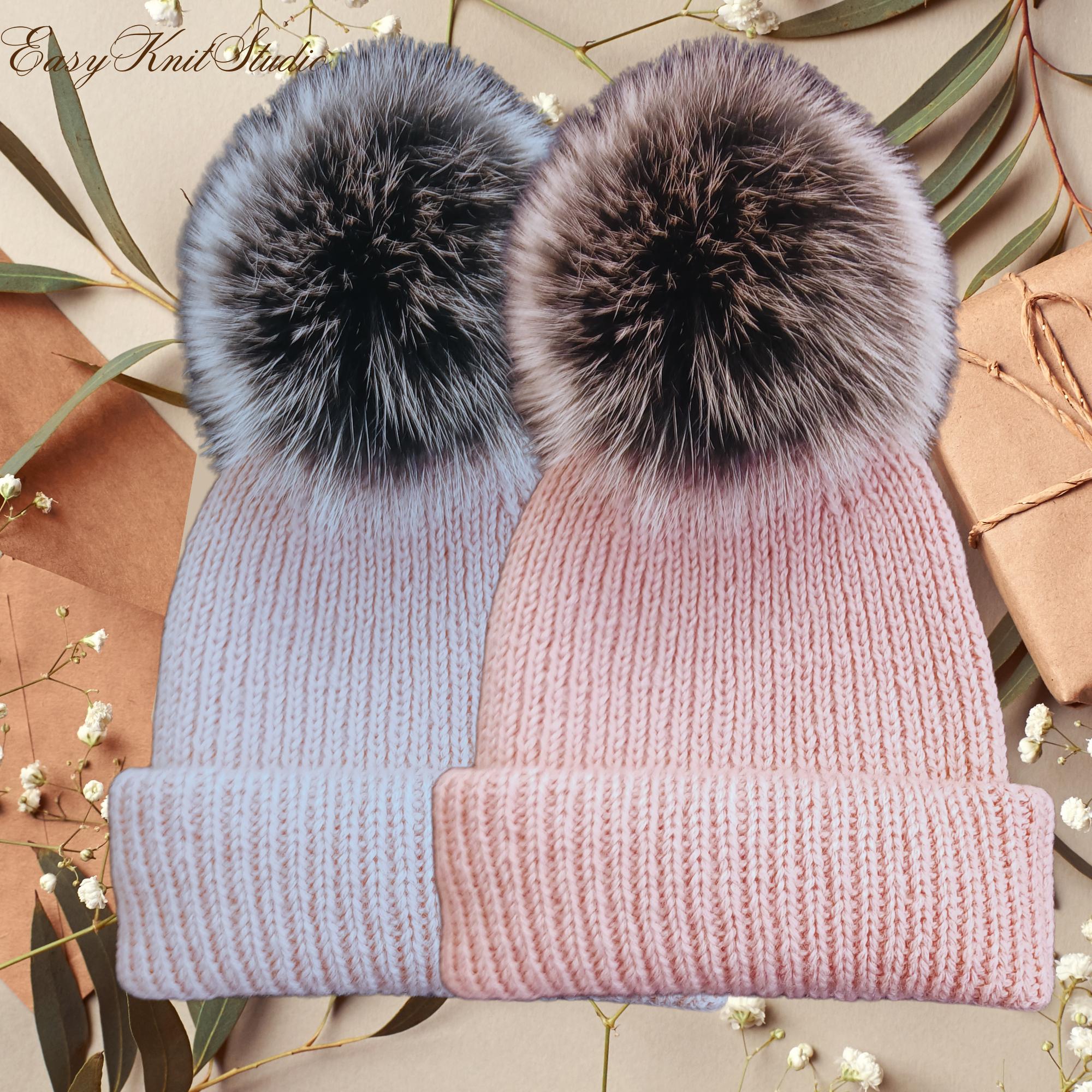 Easy Knit 4-Panel Crown Beanie