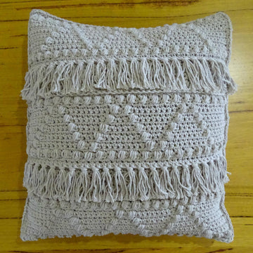 Crochet Cushion Cover Boho Zig Zag
