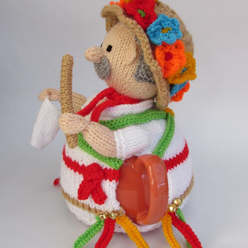 Morris Dancer Tea Cosy Knitting Pattern