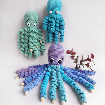 Set 3 in 1 "Medusa + hedgehog + octopus"