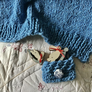 Blue Eyed Baby Blanket
