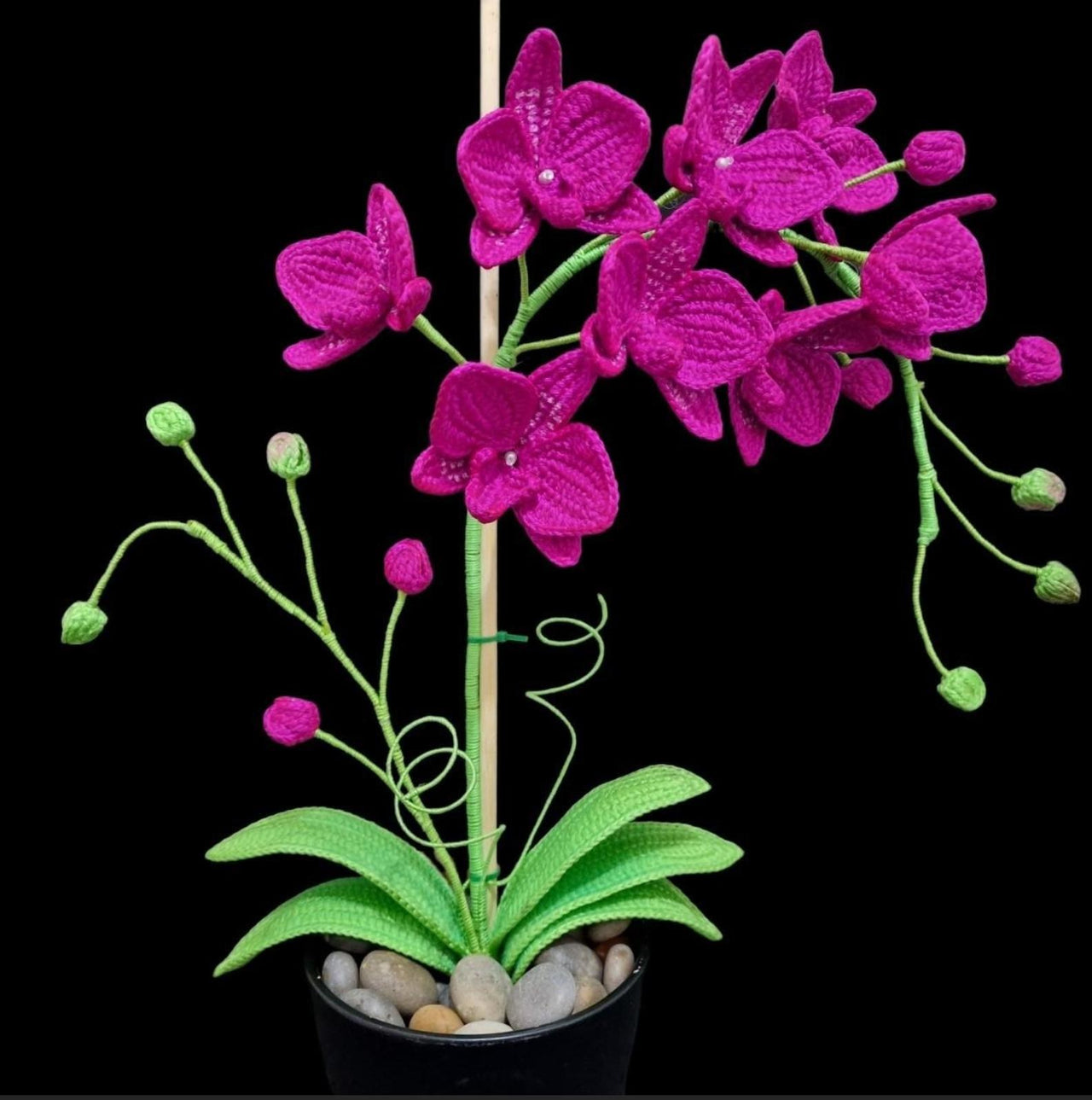 Crochet Orchid flower
