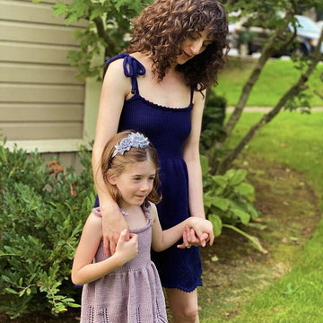 "Wild Irises" Girls Dress