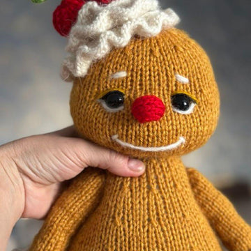 Gingerbread Man Knitting Pattern