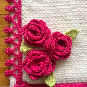 Cabbage Rose Blanket
