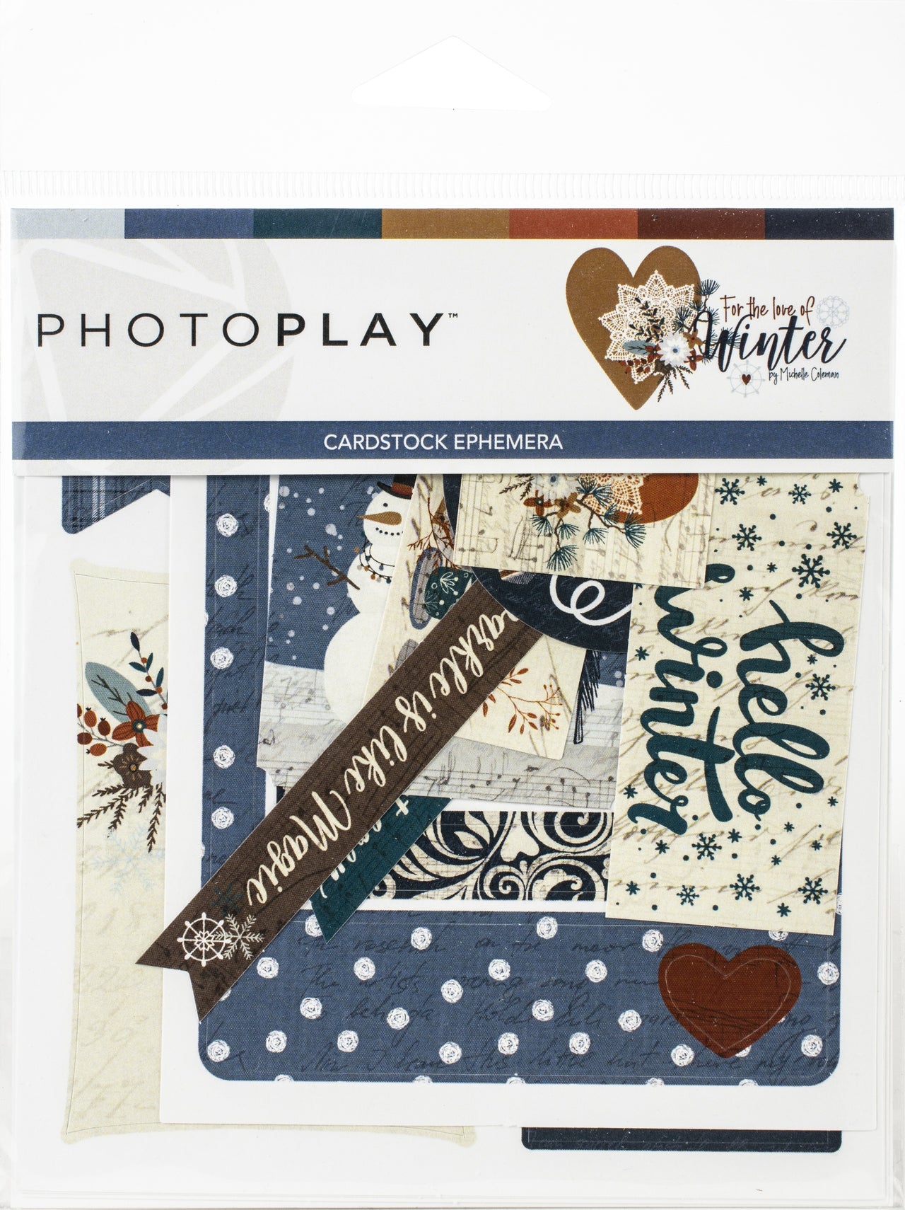 Photoplay Paper For The Love Of Winter Ephemera Cardstock Die-Cuts - 604946