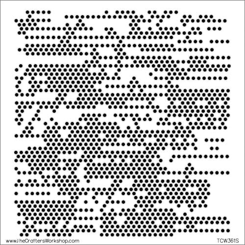 The Crafter's Workshop Crafter's Workshop Template 6"X6" - Tiny Circles