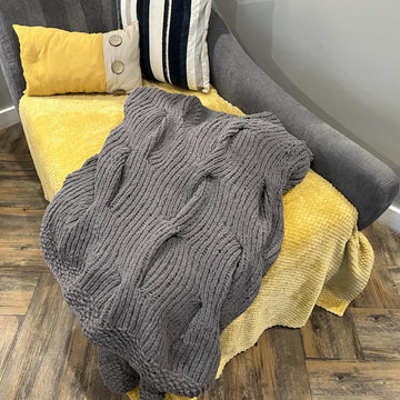 Lazy Cable Blanket