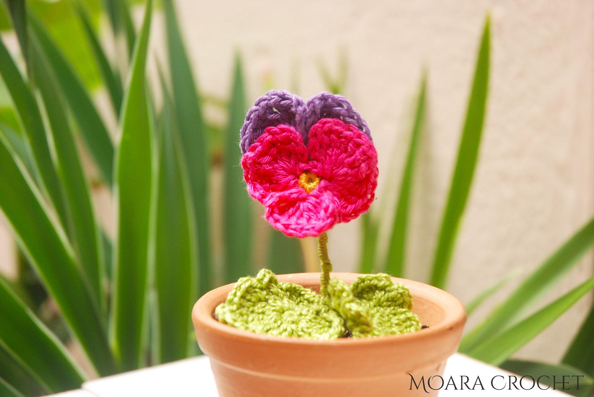 Crochet Pansy