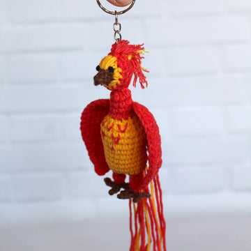 Phoenix Fawkes keychain / Harry wizard friend