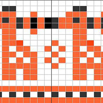 Orange giraffe chart