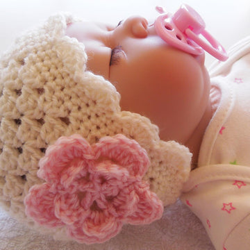 Baby Hat With Flower