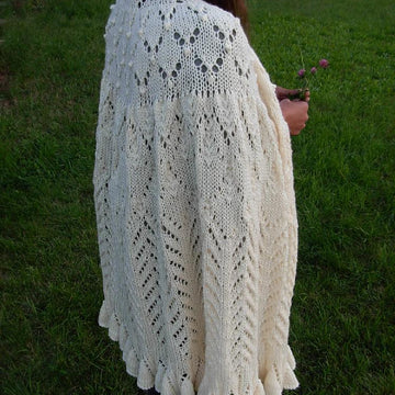 Whispering Wings Lace Shawl