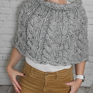 Twisted Cable Poncho