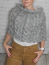 Twisted Cable Poncho