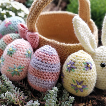 Easter bunny egg basket
