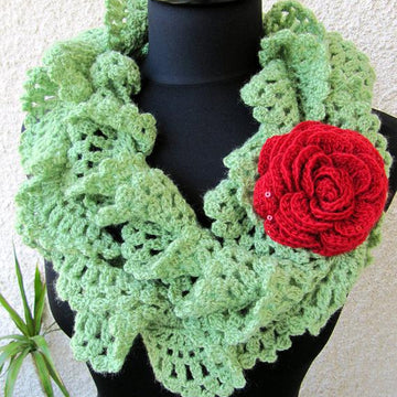 Ruffle Lace Scarf Tutorial