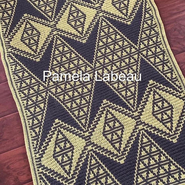 Engaging Mosaic Crochet Afghan