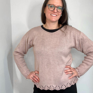 Machine Knit Winter in the City Sweater