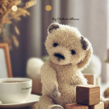Cozy Teddy Bear Knitting Pattern PDF – Plush Toy 27 cm – Classic Teddy