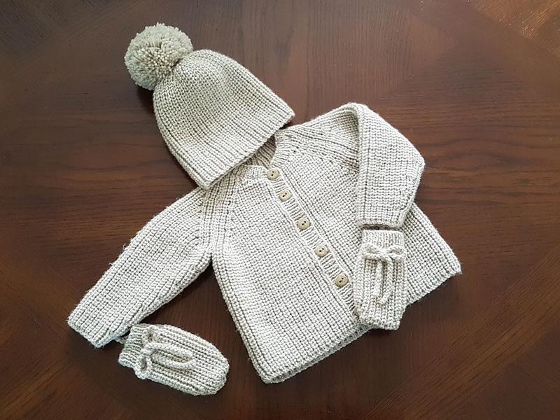 Baby Bunting Jacket, Hat, Bonnet & Mitts