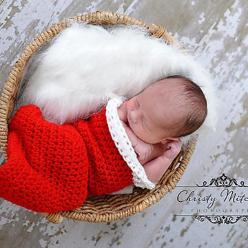 Christmas Stocking Cocoon & Santa Hat Photo Prop