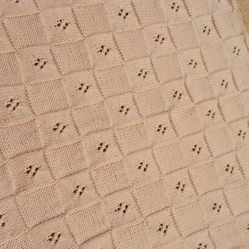 Knitting Pattern, Square Lace Blanket, PDF