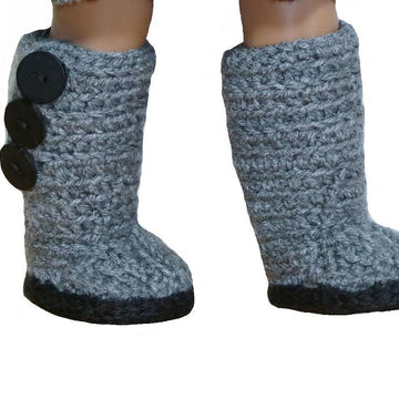 Mini Sweater Boots - 18" American Girl Doll Shoes