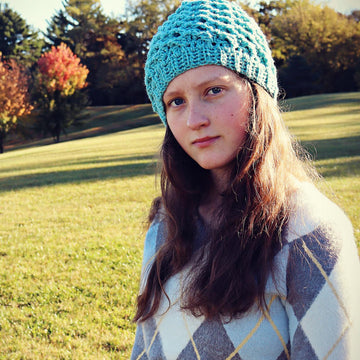 Diagonal Waffle Beanie