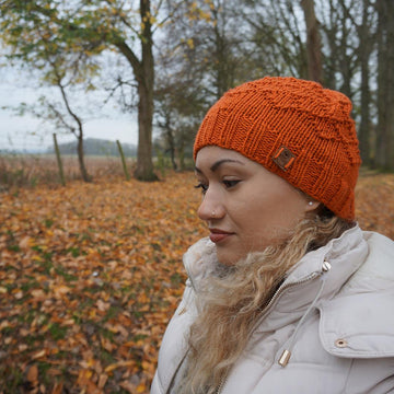 Diamond maze beanie