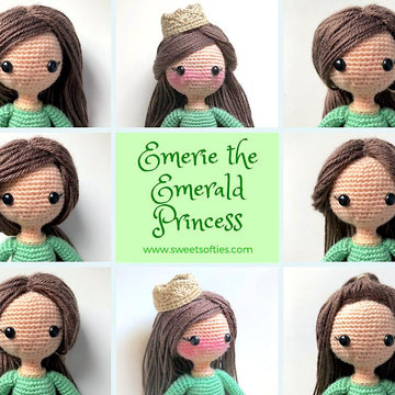 Emerie the Emerald Princess 12" Amigurumi Doll