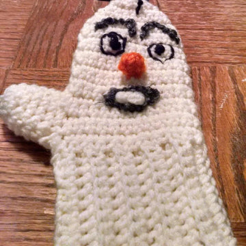 Frozen snowman mittens
