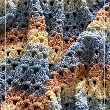 Easy Crochet Modern Granny Blanket Pattern