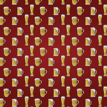 Reminisce Happy Hour Double-Sided Cardstock 12"X12" 25/Pkg - More Beer