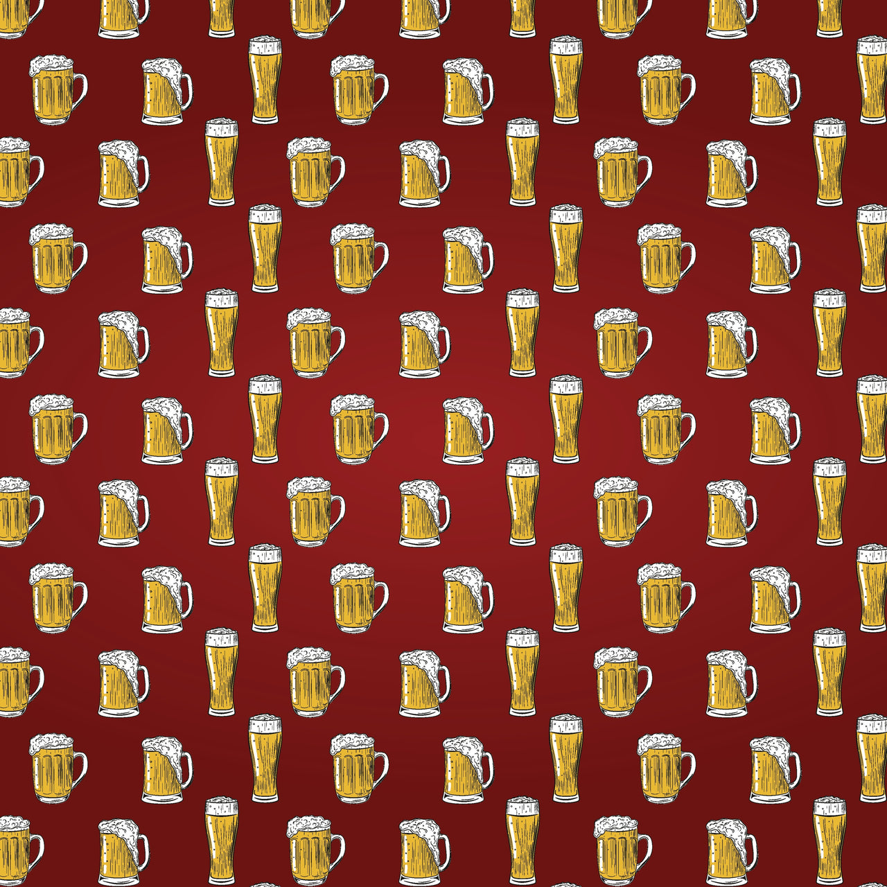 Reminisce Happy Hour Double-Sided Cardstock 12"X12" 25/Pkg - More Beer
