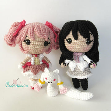 Homura amigurumi doll - crochet pattern by Crochelandia