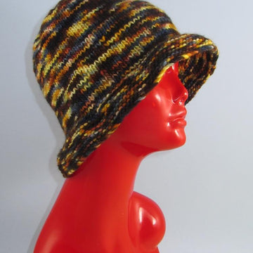 Chunky Self Striping Brim Hat