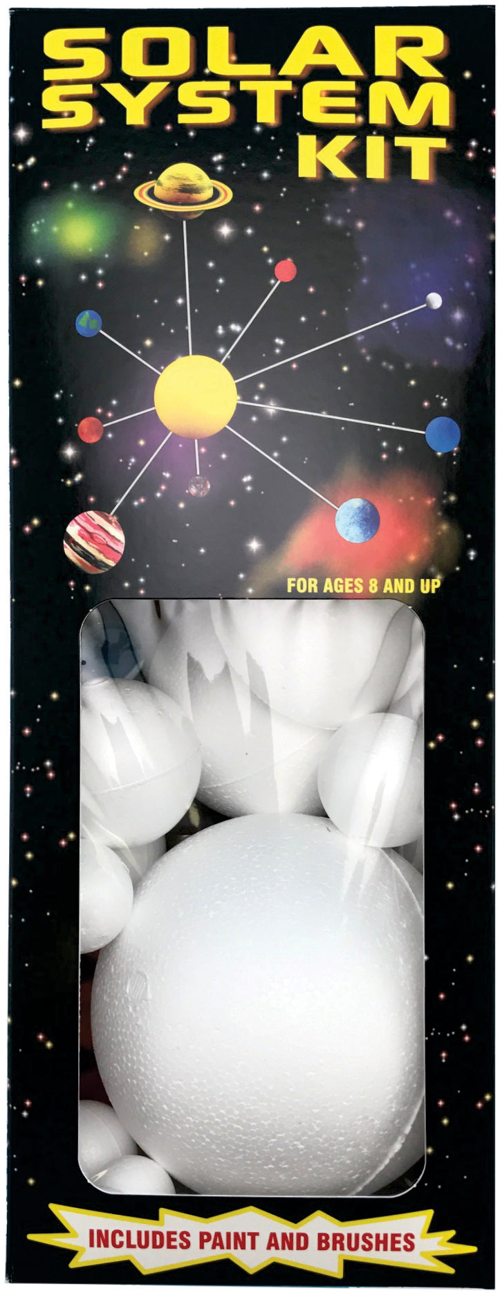 SmoothFoam Solar System Kit W/Paint & Brushes - Unpainted