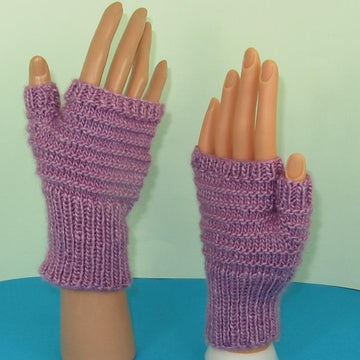 Simple Stripey Fingerless Gloves