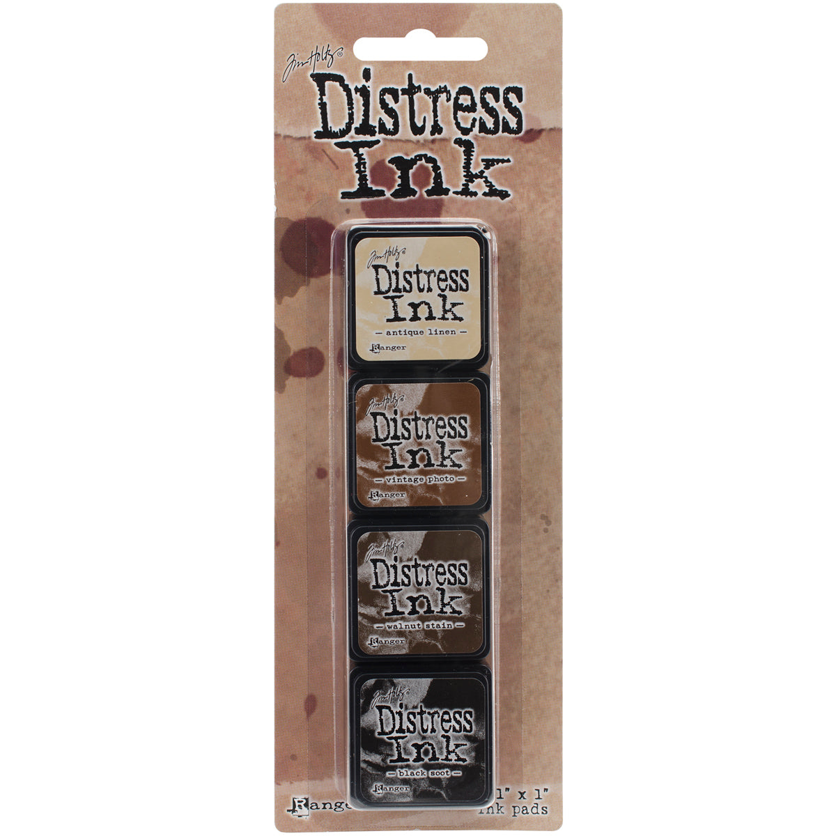 Ranger Tim Holtz Distress Mini Ink Pads 4/Pkg - Kit 3