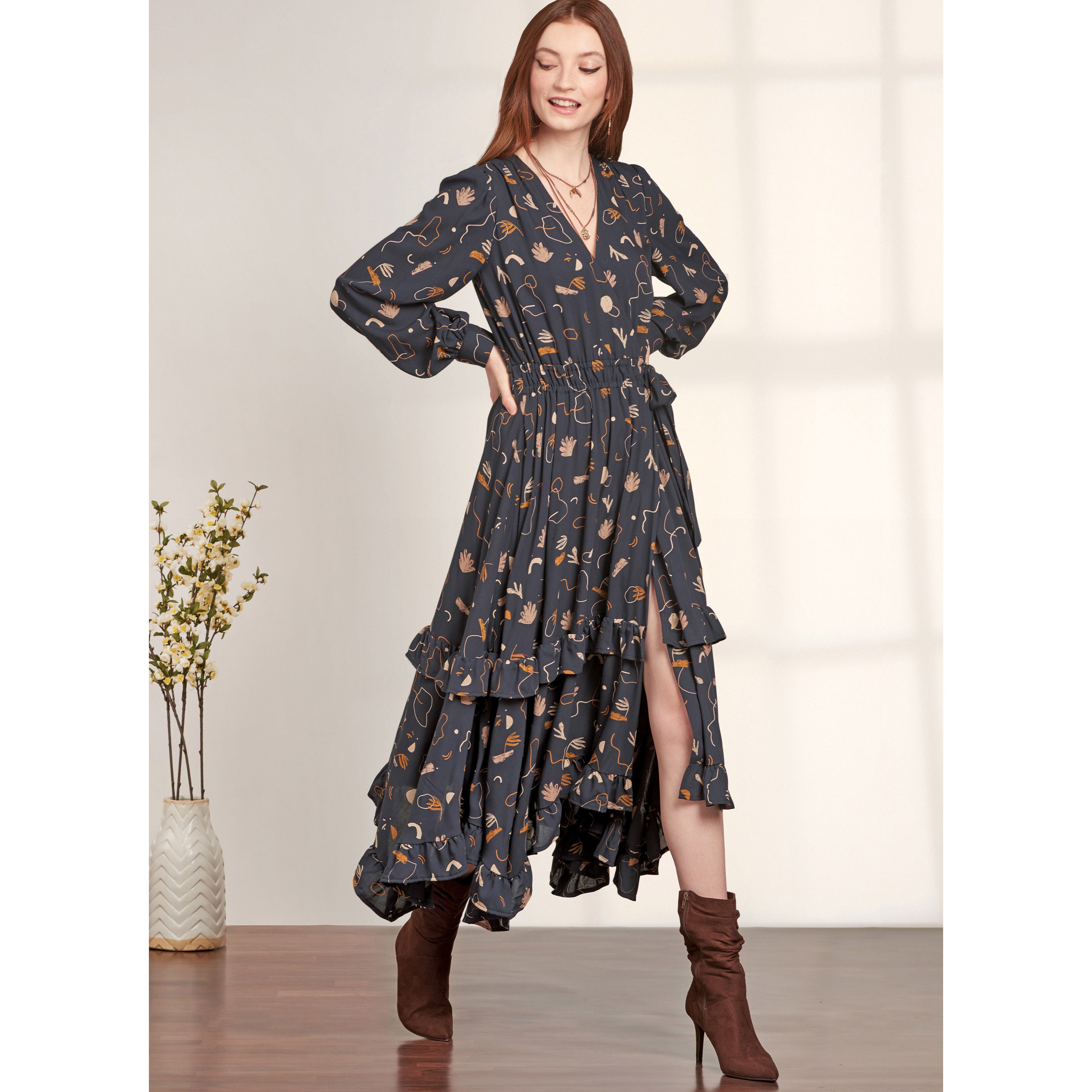 Simplicity Misses' Midi Wrap Dress S9639 - Sewing Pattern