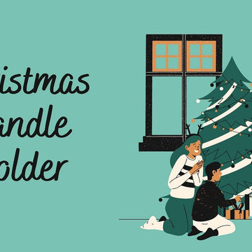 Candle Holder + Wreath