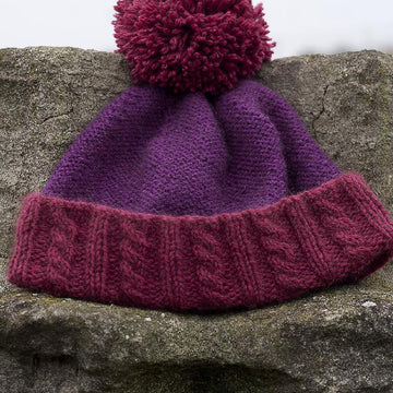 Naughty or Nice Pompom Hat