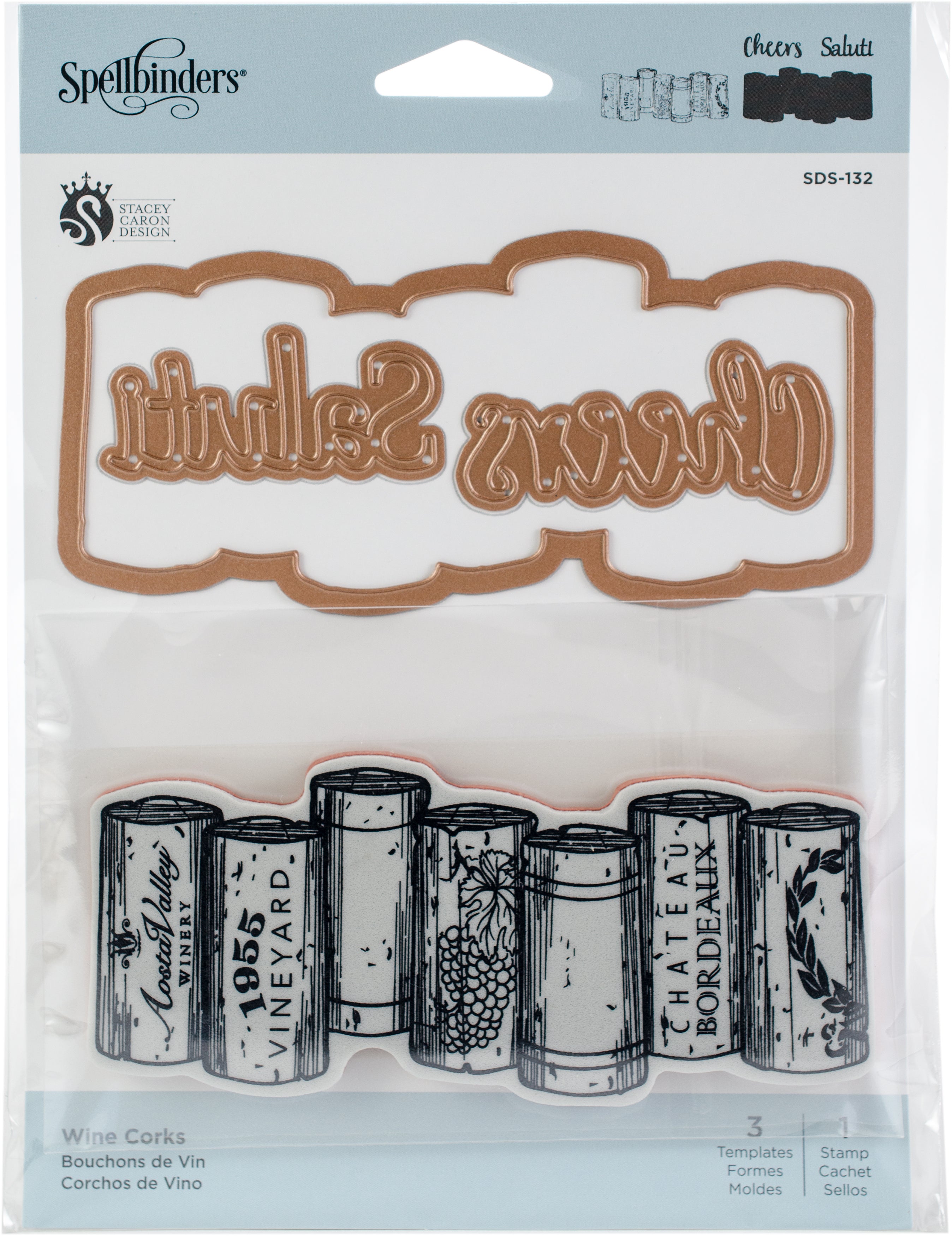 Spellbinders Stamp & Die Set - Wine Corks